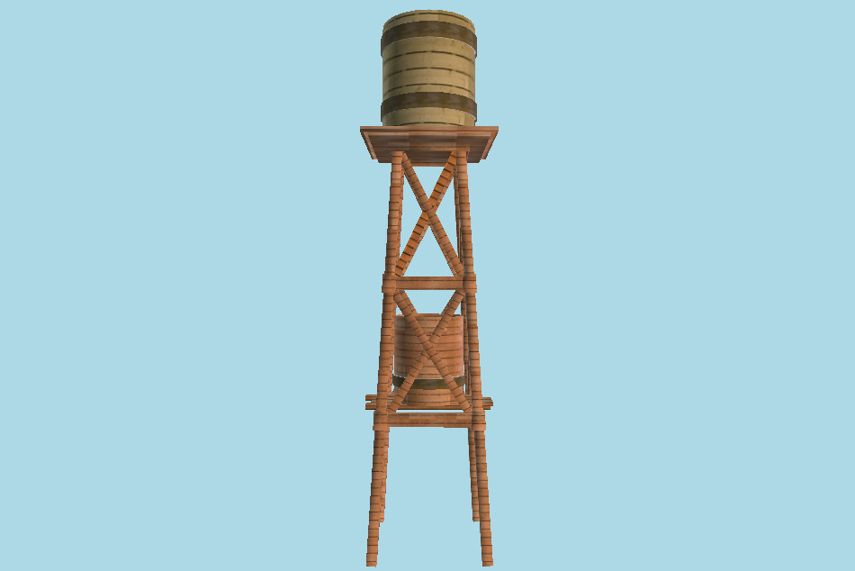 Water Tower 3d model